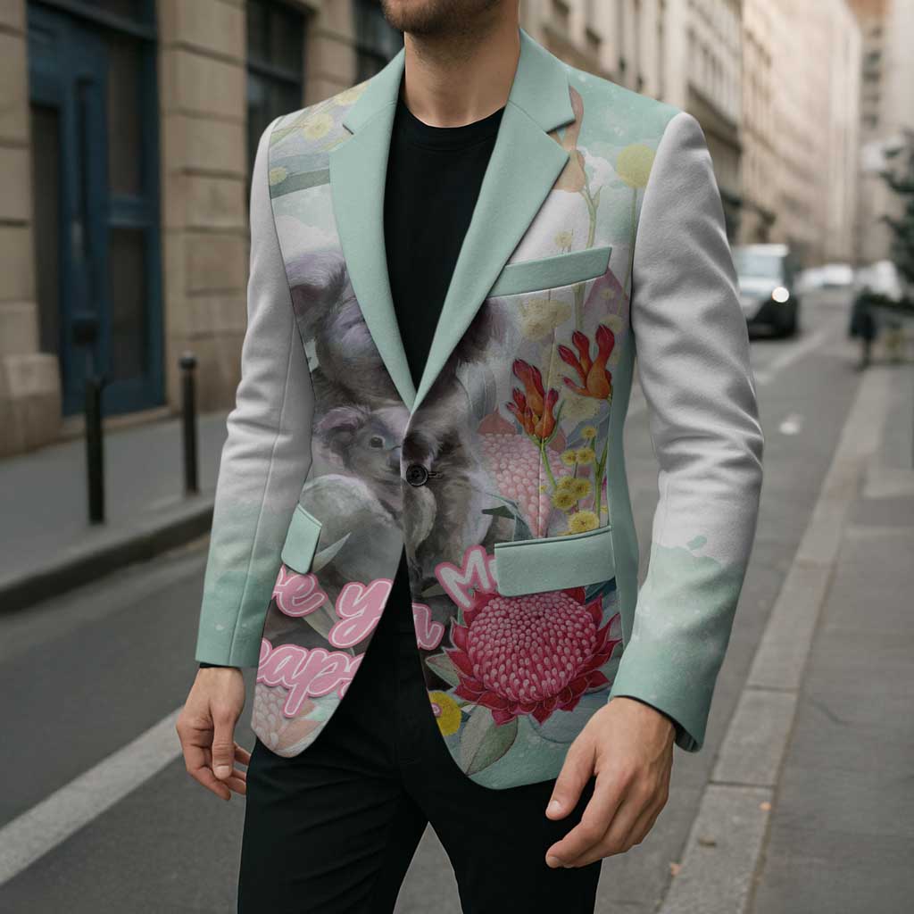 Koala Australia Mother's Day Personalised Blazer Love ya Heaps Mum Watercolor