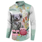 Koala Australia Mother's Day Personalised Button Sweatshirt Love ya Heaps Mum Watercolor