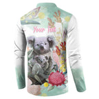 Koala Australia Mother's Day Personalised Button Sweatshirt Love ya Heaps Mum Watercolor