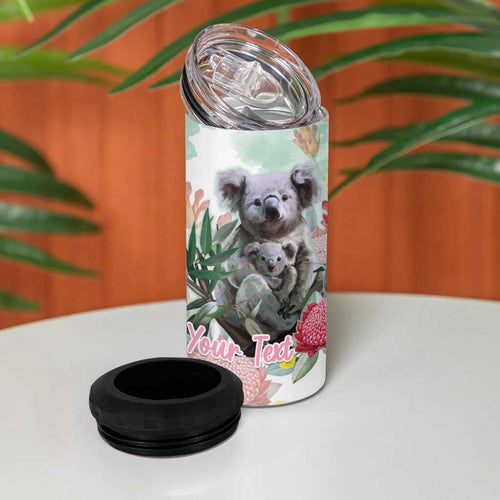Koala Australia Mother's Day Personalised 4 in 1 Can Cooler Tumbler Love ya Heaps Mum Watercolor