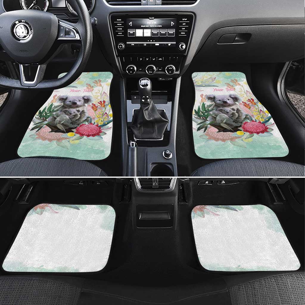 Koala Australia Mother's Day Personalised Car Mats Love ya Heaps Mum Watercolor