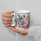 Koala Australia Mother's Day Personalised Ceramic Mug Love ya Heaps Mum Watercolor