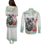Koala Australia Mother's Day Personalised Couples Matching Puletasi and Long Sleeve Button Shirt Love ya Heaps Mum Watercolor
