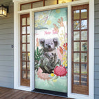 Koala Australia Mother's Day Personalised Door Cover Love ya Heaps Mum Watercolor