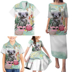 Koala Australia Mother's Day Personalised Family Matching Puletasi and Hawaiian Shirt Love ya Heaps Mum Watercolor