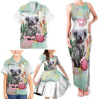 Koala Australia Mother's Day Personalised Family Matching Tank Maxi Dress and Hawaiian Shirt Love ya Heaps Mum Watercolor