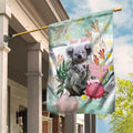 Koala Australia Mother's Day Personalised Garden Flag Love ya Heaps Mum Watercolor