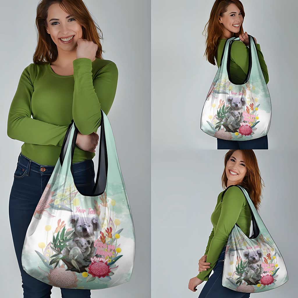 Koala Australia Mother's Day Personalised Grocery Bag Love ya Heaps Mum Watercolor