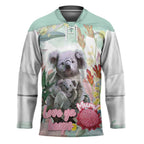Koala Australia Mother's Day Personalised Hockey Jersey Love ya Heaps Mum Watercolor