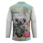 Koala Australia Mother's Day Personalised Hockey Jersey Love ya Heaps Mum Watercolor