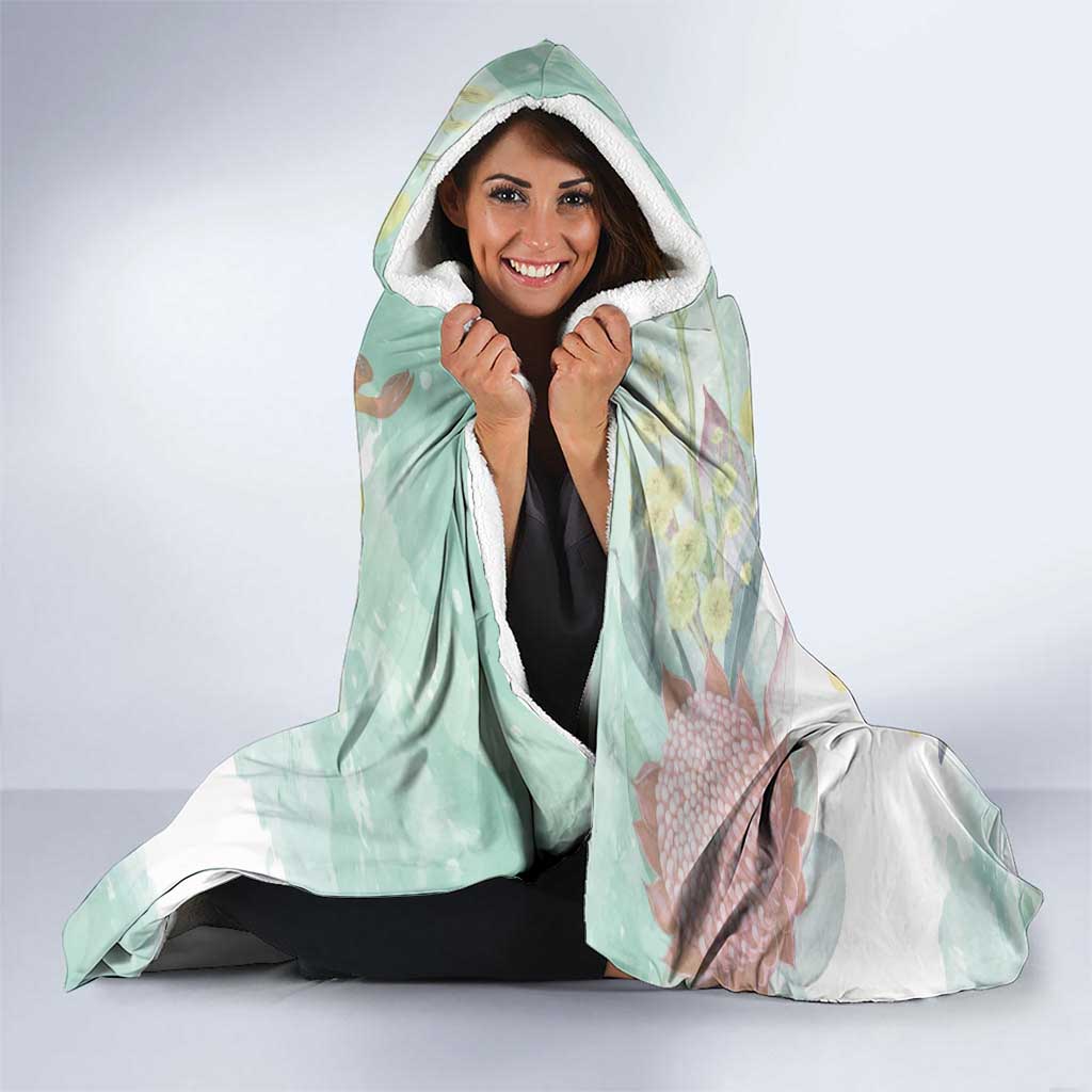 Koala Australia Mother's Day Personalised Hooded Blanket Love ya Heaps Mum Watercolor