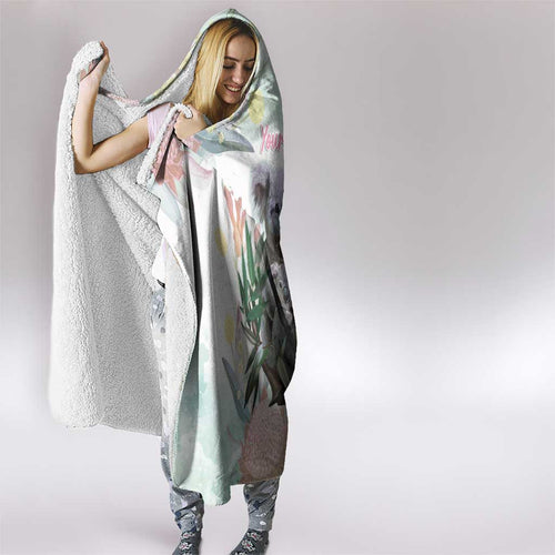 Koala Australia Mother's Day Personalised Hooded Blanket Love ya Heaps Mum Watercolor