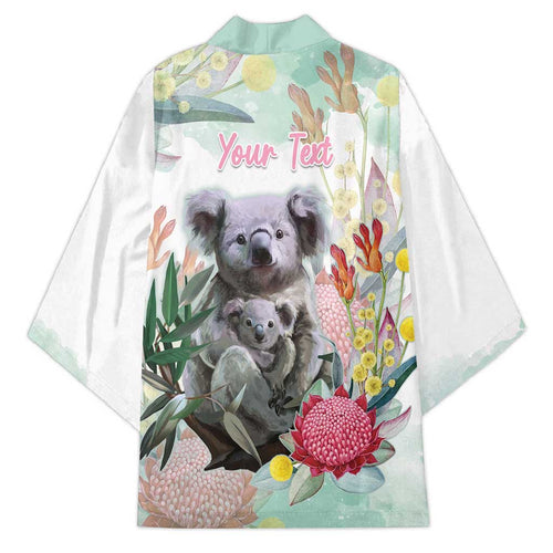 Koala Australia Mother's Day Personalised Kimono Love ya Heaps Mum Watercolor