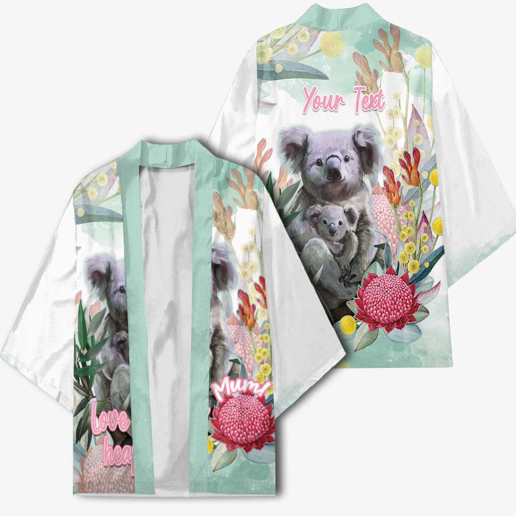Koala Australia Mother's Day Personalised Kimono Love ya Heaps Mum Watercolor