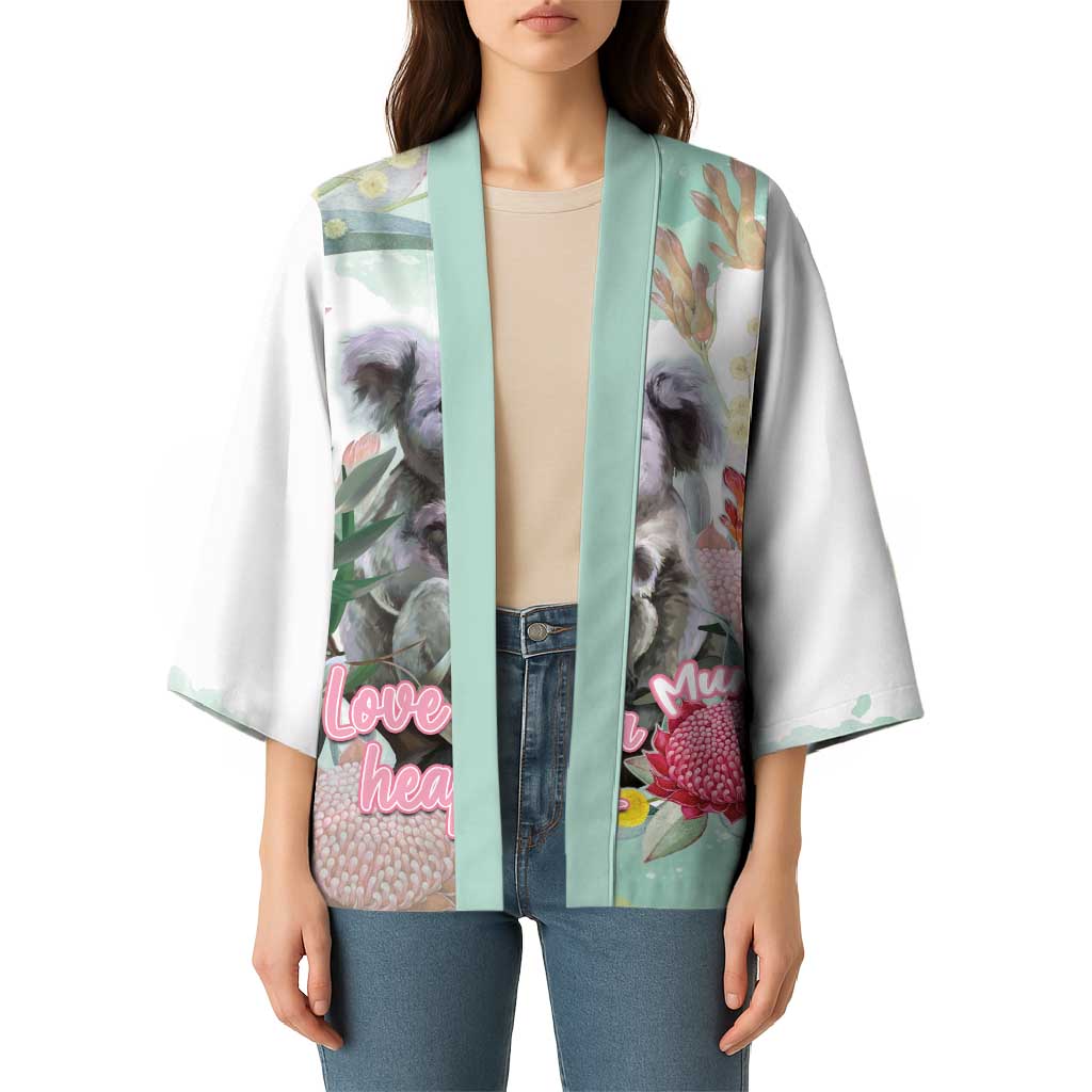 Koala Australia Mother's Day Personalised Kimono Love ya Heaps Mum Watercolor