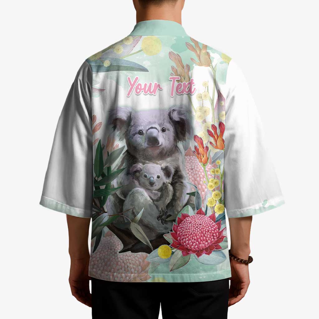 Koala Australia Mother's Day Personalised Kimono Love ya Heaps Mum Watercolor