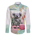 Koala Australia Mother's Day Personalised Long Sleeve Button Shirt Love ya Heaps Mum Watercolor