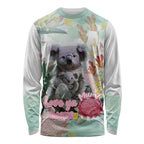 Koala Australia Mother's Day Personalised Long Sleeve Shirt Love ya Heaps Mum Watercolor