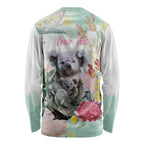 Koala Australia Mother's Day Personalised Long Sleeve Shirt Love ya Heaps Mum Watercolor