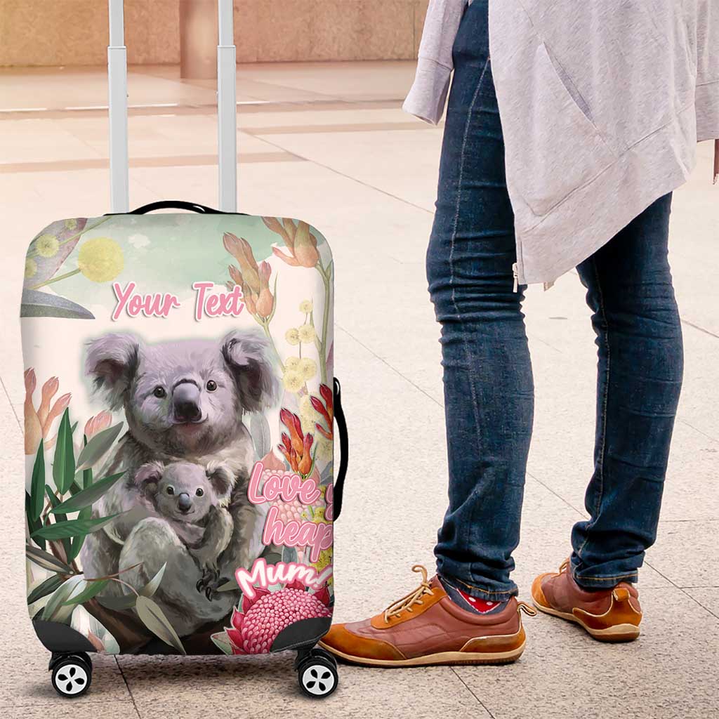 Koala Australia Mother's Day Personalised Luggage Cover Love ya Heaps Mum Watercolor