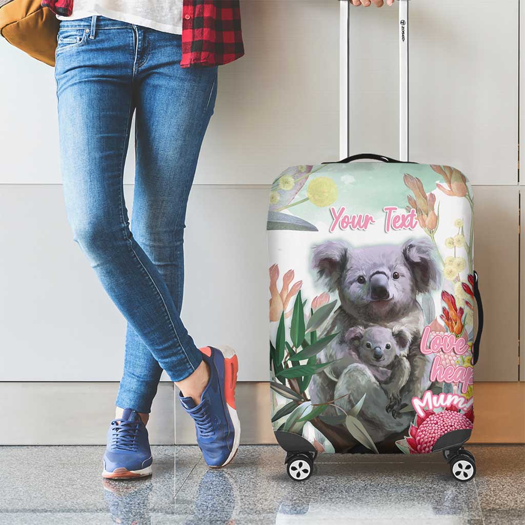 Koala Australia Mother's Day Personalised Luggage Cover Love ya Heaps Mum Watercolor