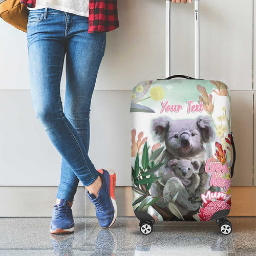 Koala Australia Mother's Day Personalised Luggage Cover Love ya Heaps Mum Watercolor