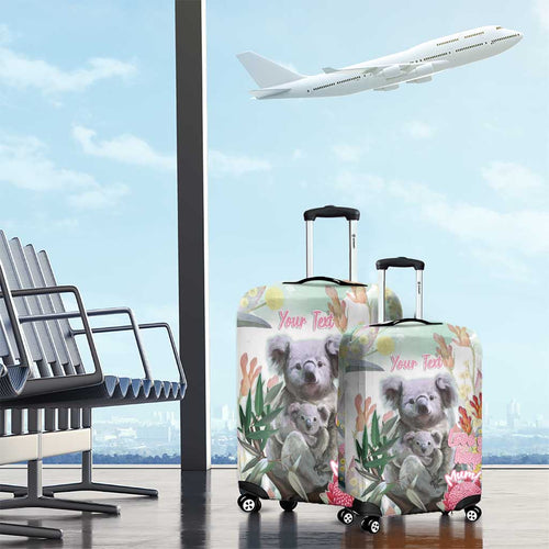 Koala Australia Mother's Day Personalised Luggage Cover Love ya Heaps Mum Watercolor
