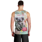 Koala Australia Mother's Day Personalised Men Tank Top Love ya Heaps Mum Watercolor