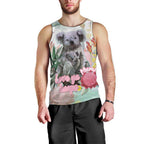 Koala Australia Mother's Day Personalised Men Tank Top Love ya Heaps Mum Watercolor