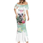 Koala Australia Mother's Day Personalised Mermaid Dress Love ya Heaps Mum Watercolor