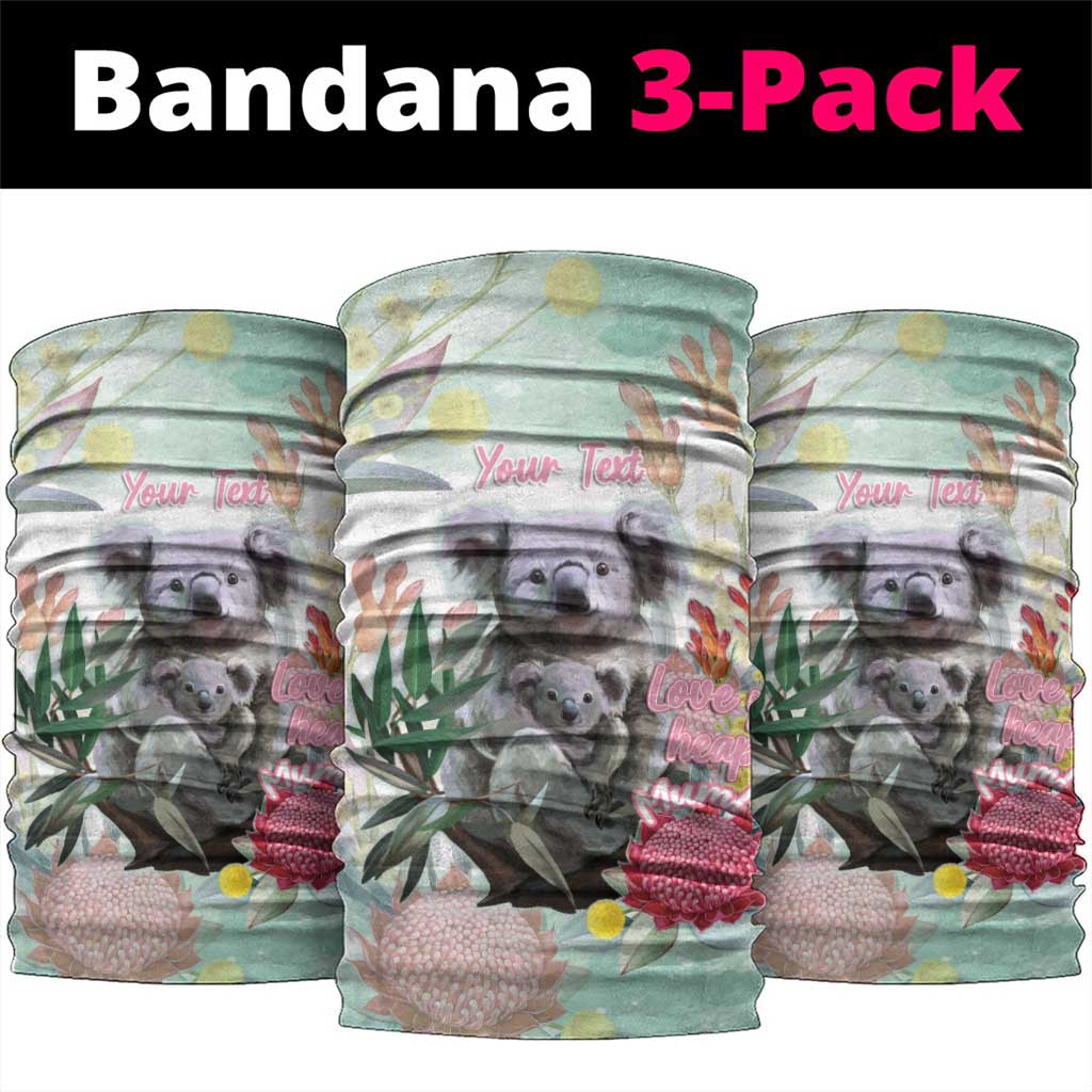 Koala Australia Mother's Day Personalised Neck Gaiter Love ya Heaps Mum Watercolor