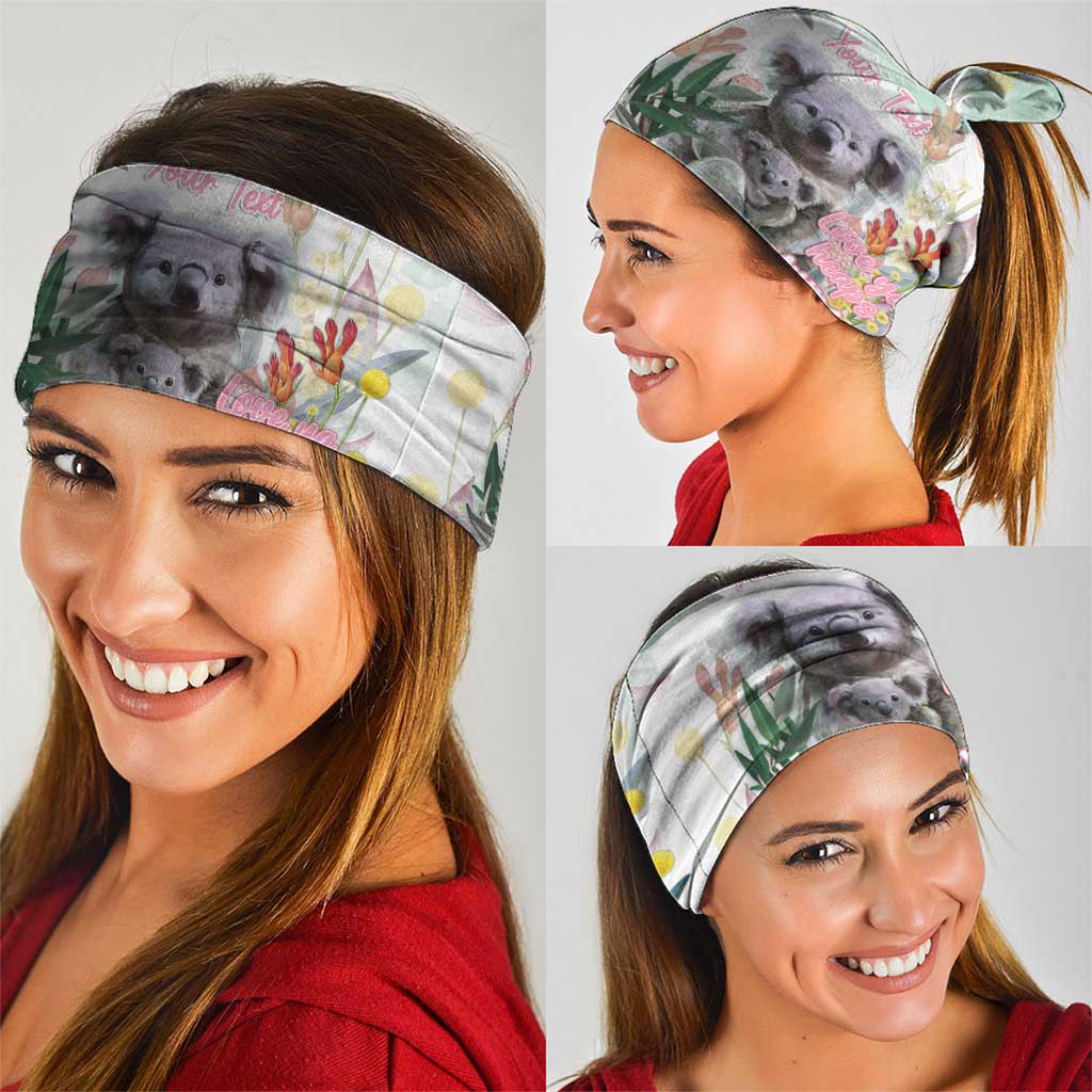 Koala Australia Mother's Day Personalised Neck Gaiter Love ya Heaps Mum Watercolor