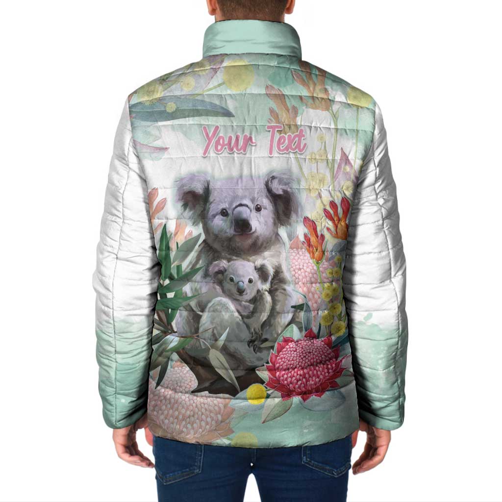 Koala Australia Mother's Day Personalised Padded Jacket Love ya Heaps Mum Watercolor