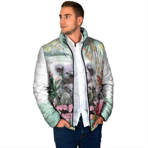 Koala Australia Mother's Day Personalised Padded Jacket Love ya Heaps Mum Watercolor