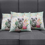 Koala Australia Mother's Day Personalised Pillow Cover Love ya Heaps Mum Watercolor