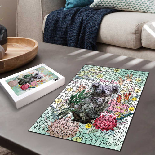 Koala Australia Mother's Day Personalised Puzzle Love ya Heaps Mum Watercolor