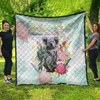 Koala Australia Mother's Day Personalised Quilt Love ya Heaps Mum Watercolor
