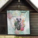 Koala Australia Mother's Day Personalised Quilt Love ya Heaps Mum Watercolor