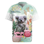Koala Australia Mother's Day Personalised Rugby Jersey Love ya Heaps Mum Watercolor