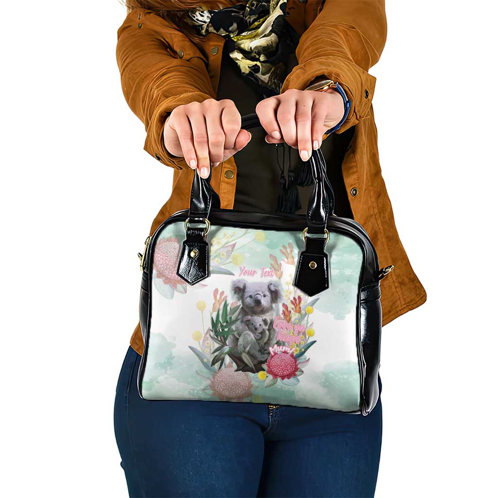 Koala Australia Mother's Day Personalised Shoulder Handbag Love ya Heaps Mum Watercolor