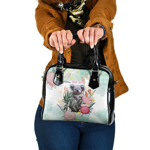 Koala Australia Mother's Day Personalised Shoulder Handbag Love ya Heaps Mum Watercolor