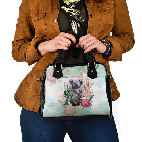 Koala Australia Mother's Day Personalised Shoulder Handbag Love ya Heaps Mum Watercolor