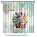 Koala Australia Mother's Day Personalised Shower Curtain Love ya Heaps Mum Watercolor
