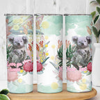 Koala Australia Mother's Day Personalised Skinny Tumbler Love ya Heaps Mum Watercolor