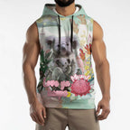 Koala Australia Mother's Day Personalised Sleeveless Hoodie Love ya Heaps Mum Watercolor