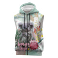 Koala Australia Mother's Day Personalised Sleeveless Zip Hoodie Love ya Heaps Mum Watercolor