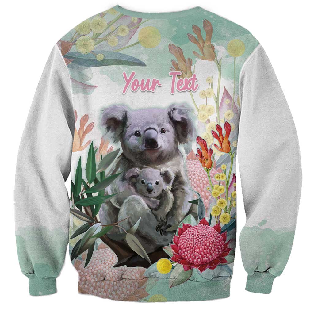 Koala Australia Mother's Day Personalised Sweatshirt Love ya Heaps Mum Watercolor