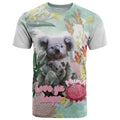Koala Australia Mother's Day Personalised T Shirt Love ya Heaps Mum Watercolor