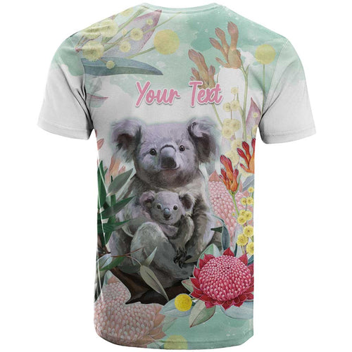 Koala Australia Mother's Day Personalised T Shirt Love ya Heaps Mum Watercolor