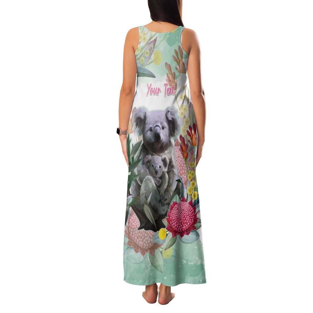 Koala Australia Mother's Day Personalised Tank Maxi Dress Love ya Heaps Mum Watercolor